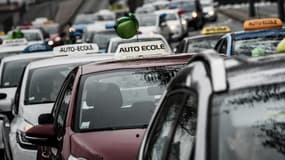 Des auto-écoles lors d'une manifestation à Lyon en 2016 (photo d'illustration).