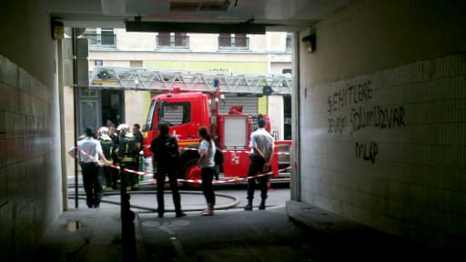 Les pompiers ont déployé un important dispositif dans la rue d'Enghien.