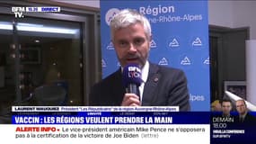 Stratégie vaccinale: pour Laurent Wauquiez, si l'exécutif "continue à faire tout seul, il va emmener tout le pays dans le mur"