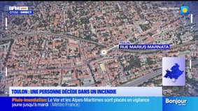 Toulon : une personne décède dans un incendie