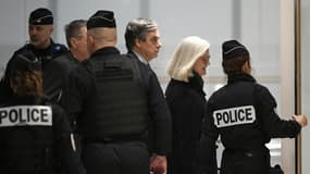 François et Penelope Fillon lors de leur procès devant le tribunal correctionnel de Paris.