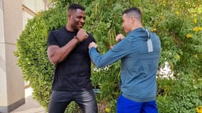 Francis Ngannou et Cristiano Ronaldo