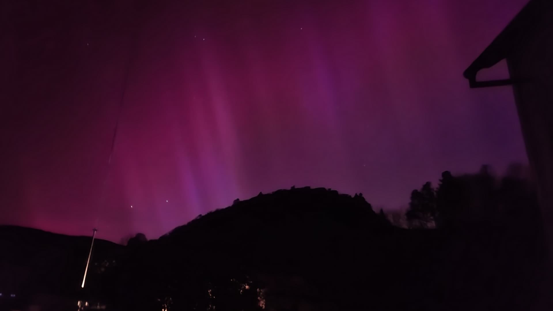 Les images des aurores boréales visible en Alsace dans la nuit du 10 au 11 mai 2024.
