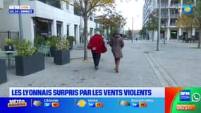 Lyon: les habitants surpris par les vents violents