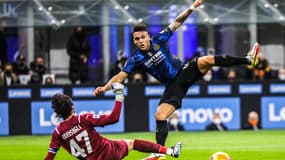 Lautaro Martinez lors d'Inter-Sassuolo, le 20 février 2022