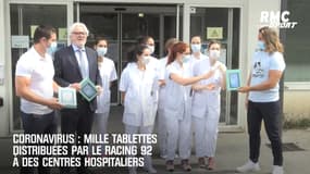 Coronavirus : Mille tablettes distribuées par le Racing 92 à des centres hospitaliers
