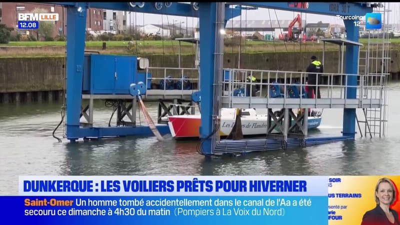 Dunkerque: au port, les voiliers se refont une beauté