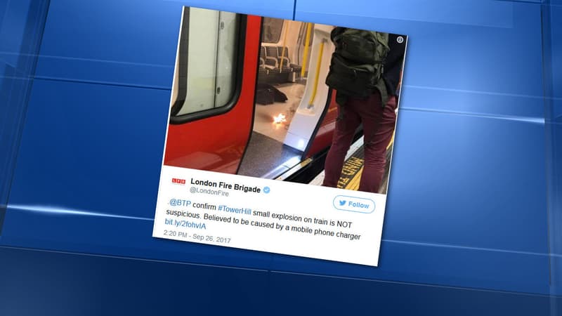 Le chargeur de téléphone, en surchauffe, a pris feu dans une rame du métro londonien.