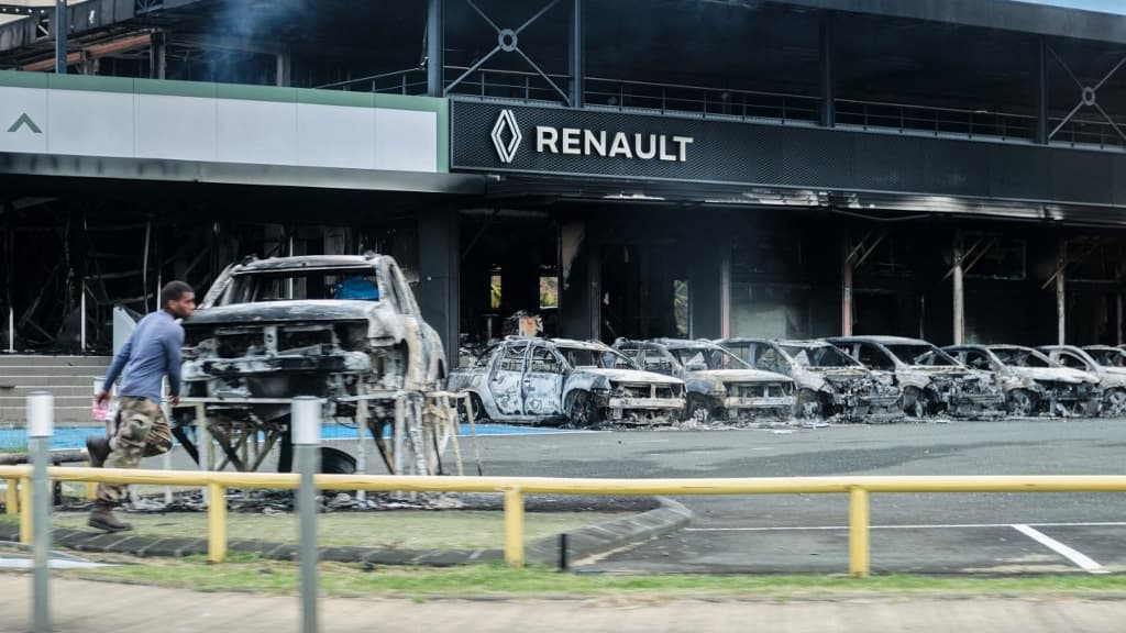 Les traces des émeutes qui ont touché Nouméa, le 14 mai 2024 Les traces des émeutes qui ont touché Nouméa, le 14 mai 2024
