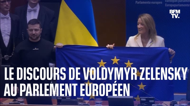 Le discours intégral de Volodymyr Zelensky devant le Parlement européen à Bruxelles