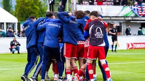 L'équipe U19 de l'Olympiacos lors de la Youth League 2023-2024