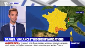 Orages: Météo France place 8 départements en vigilance orange