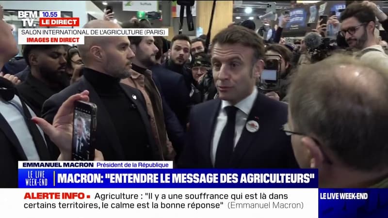 Salon de l'agriculture: Emmanuel Macron appelle à 