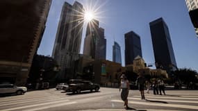Des habitants de Los Angeles, en Californie, le mercredi 4 septembre 2024