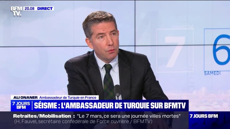 Séisme: l'ambassadeur de Turquie remercie la France, qui figure 