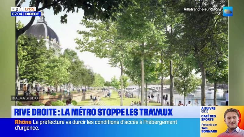 Rive droite : La métropole stoppe les travaux