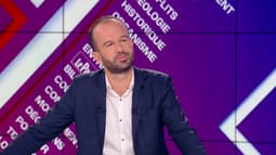 Manuel Bompard, député La France Insoumise des Bouches-du-Rhône- est l'ivité de BFM Politique, dimanche 25 septembre 2022.