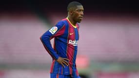Ousmane Dembélé avec le Barça