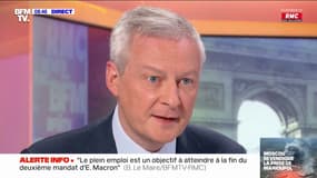 Bruno Le Maire: "Le plein emploi doit être une réalité pour la France à la fin du prochain quinquennat d'Emmanuel Macron"