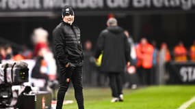 Jorge Sampaoli sur le banc du Stade Rennais face à Saint-Etienne, le 30 novembre 2024.