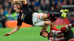 Shaw taclé par Moreno
