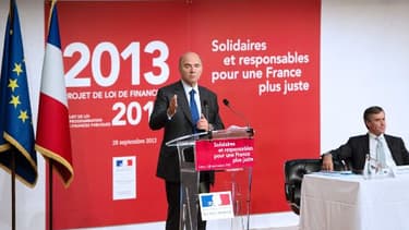 Pierre Moscovici et Jérôme Cahuzac ont présenté le budget 2013