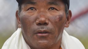 Kami Rita Sherpa, le 23 mai 2023, après sa 28e ascension de l'Everest