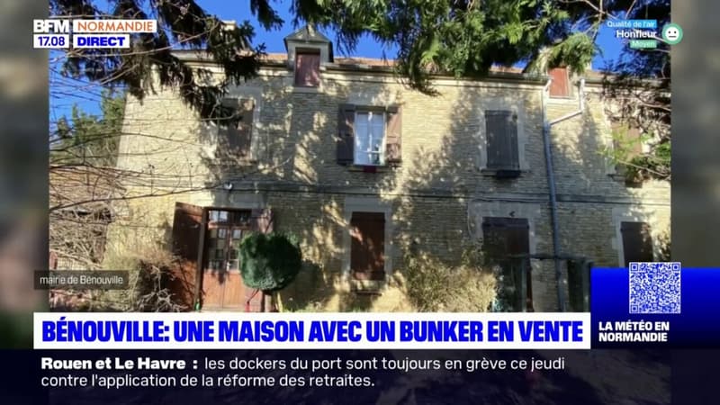 Bénouville: une maison avec un bunker en vente