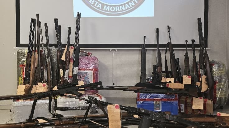 59 armes saisies par la gendarmerie de Mornant (Rhône) en juin 2025
