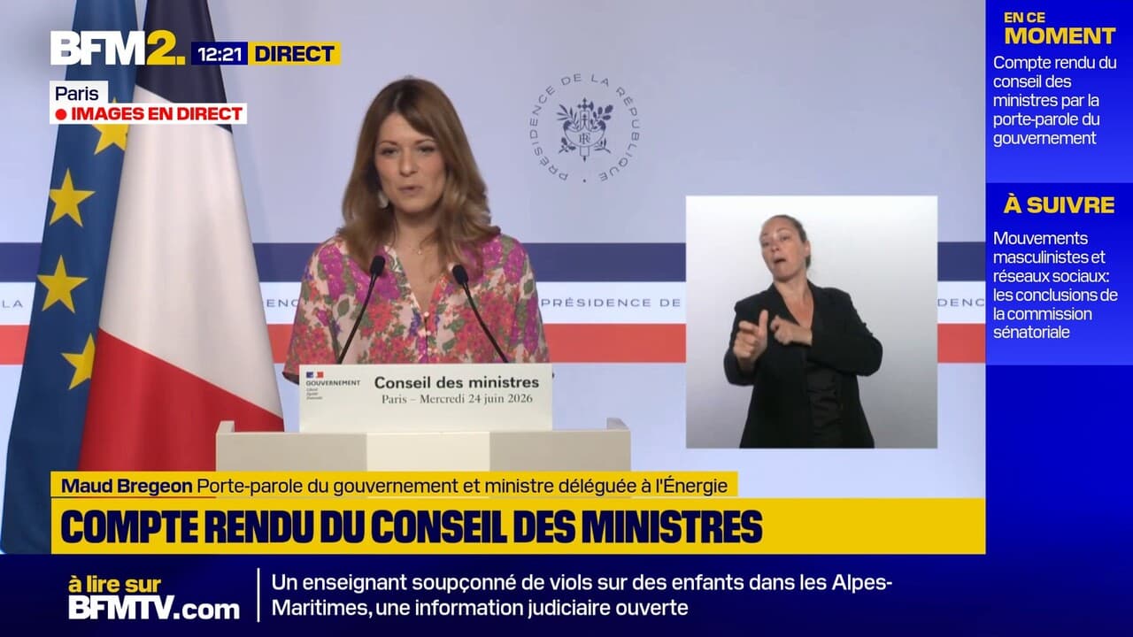 Canicule jusqu'au 14 juillet ? "Il faut être extrêment prudent lorsqu'on parle de prévisions météorologiques" répond Maud Bregeon, porte-parole du gouvernement
