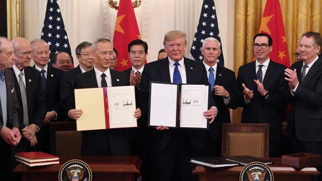 Les Etats-Unis et la Chine signent leur accord commercial de phase 1