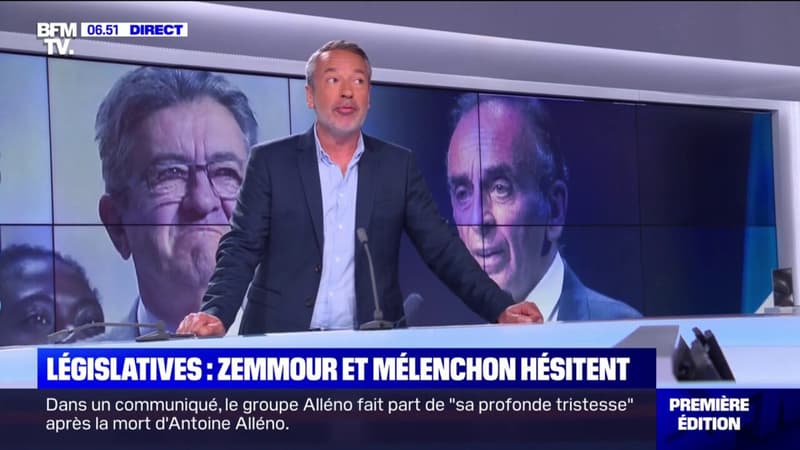 Législatives: pourquoi Éric Zemmour et Jean-Luc Mélenchon hésitent à être candidats
