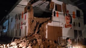Maison effondrée après le séisme qui a frappé le nord-est du Pérou dimanche 26 mai 2019