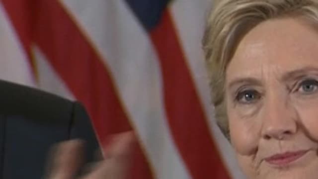 Hillary Clinton prononce un discours à New York au lendemain de sa défaite, mercredi 9 novembre 2016.