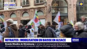Retraites: une mobilisation en baisse en Alsace