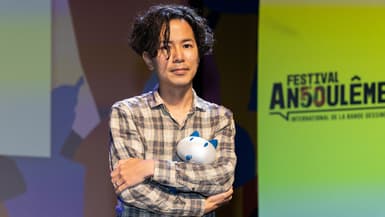 Le mangaka Hajime Isayama en janvier 2023 au festival d'Angoulême