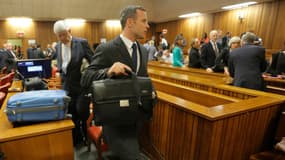 Oscar Pistorius lors de son procès le 4 mars 2014.