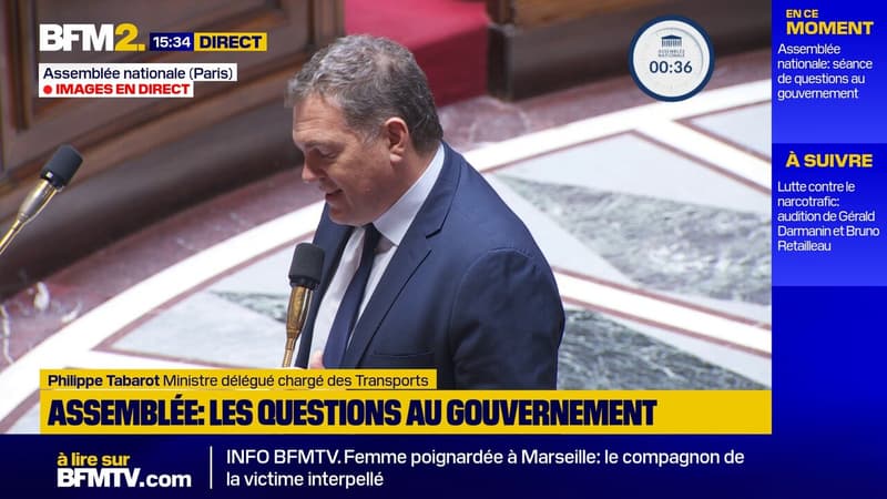 Arrêt du chantier de l'A69: vive opposition à l'Assemblée face au ministre des Transports