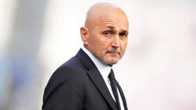 Luciano Spalletti lors du match de l'Italie contre la Moldavie, le 9 juin 2025