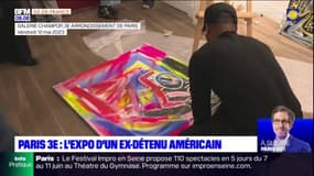 L'ex-détenu américain Halim Ali Flowers expose ses toiles à Paris