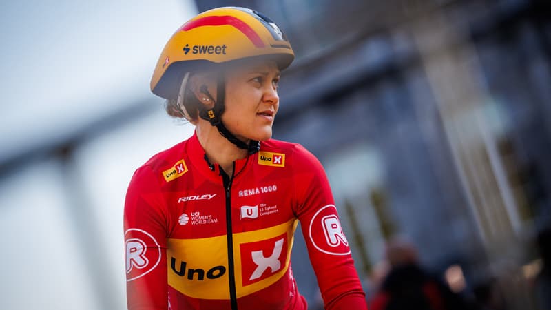 Katrine Aalerud lors de l Amstel Gold Race de Maastricht a Valkenburg a Berg en Terblijt au Pays Bas le 20 avril 2025 2323758