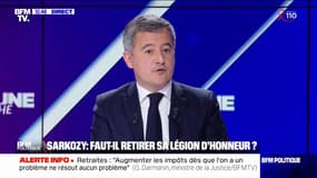 Retrait de la Légion d'honneur à Nicolas Sarkozy: "C'est au président de la République de prendre cette décision", réagit Gérald Darmanin