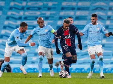 Neymar face à Manchester City