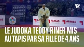  Le judoka Teddy Riner mis au tapis par Ysis, sa fille de 4 ans