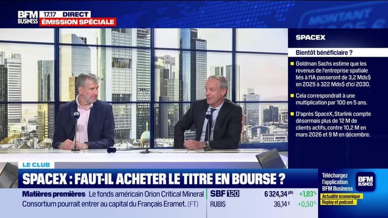 Le Club : "Rater Space X, est-ce rater sa vie d'investisseur ?" - 12/06