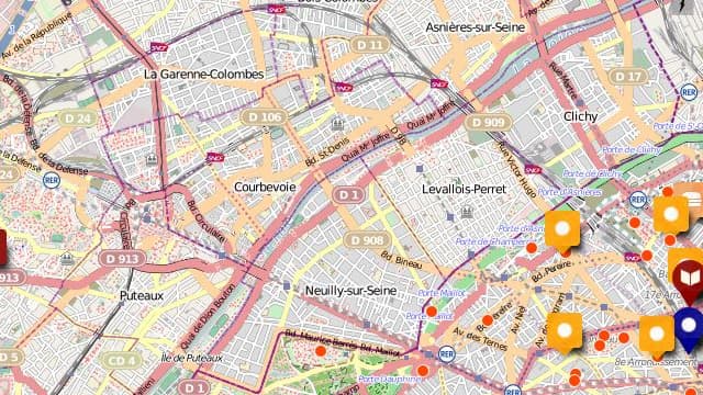 La "welcome map" a été créé par des étudiants à partir de données publiques et fournies par les associations