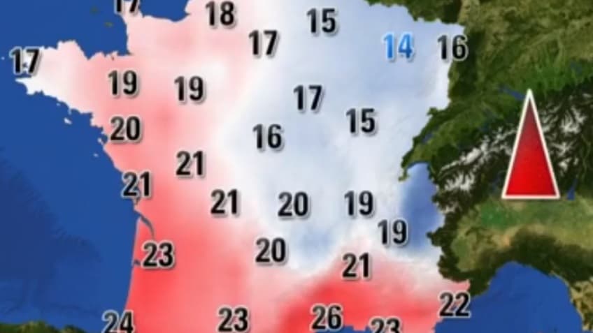 Les températures de cet après-midi