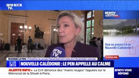 Marine Le Pen sur la Nouvelle-Calédonie: "Ce que je souhaite, c'est appeler au calme"