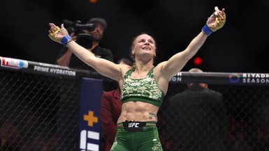 Valentina Shevchenko à l'UFC 306 à Las Vegas, le 14 septembre 2024