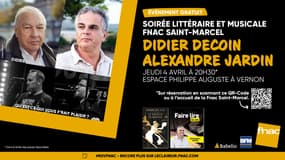 Didier Decoin & Alexandre Jardin à la FNAC Saint-Marcel